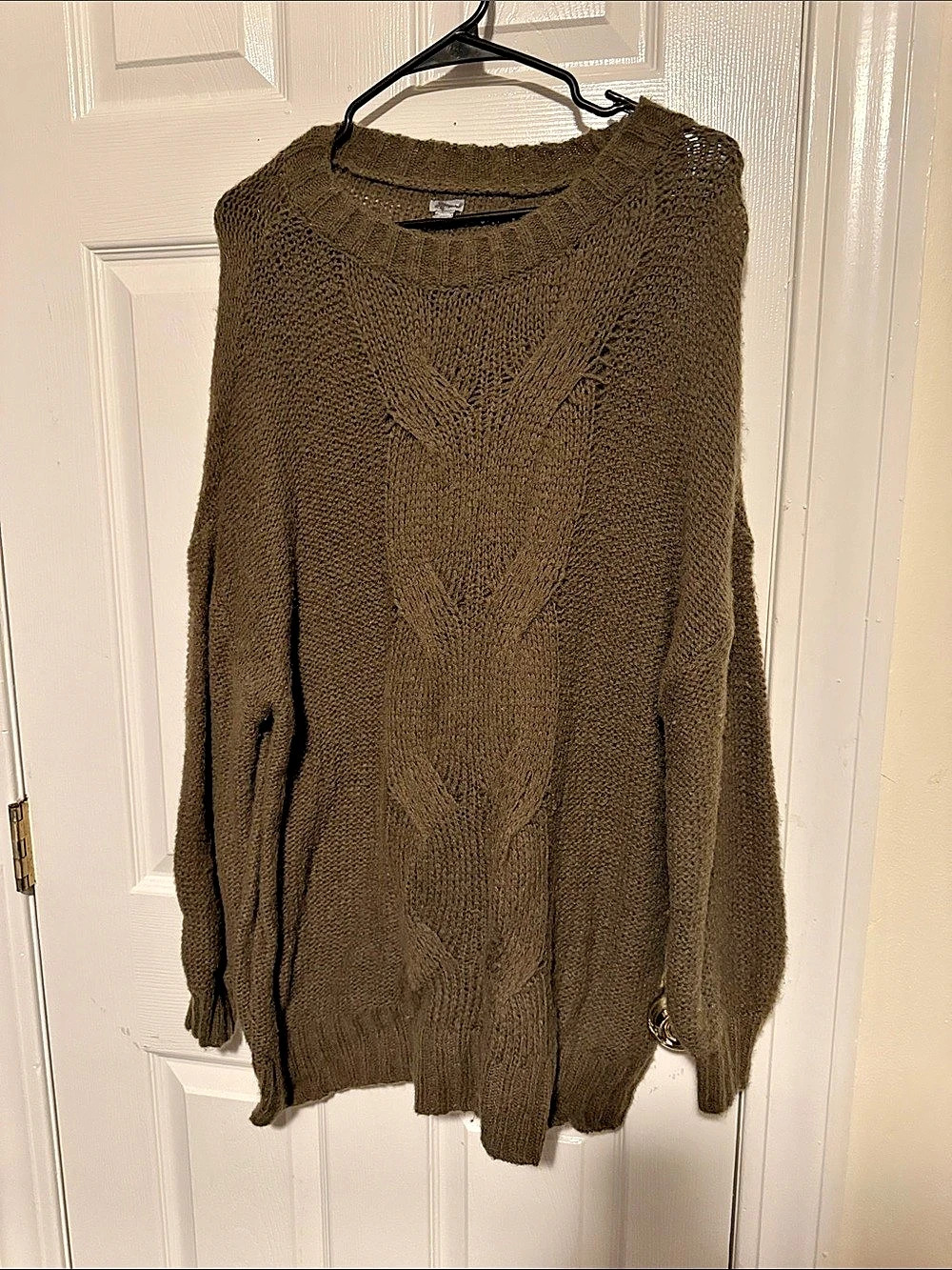 Aerie Cable Knit Brown Size Medium